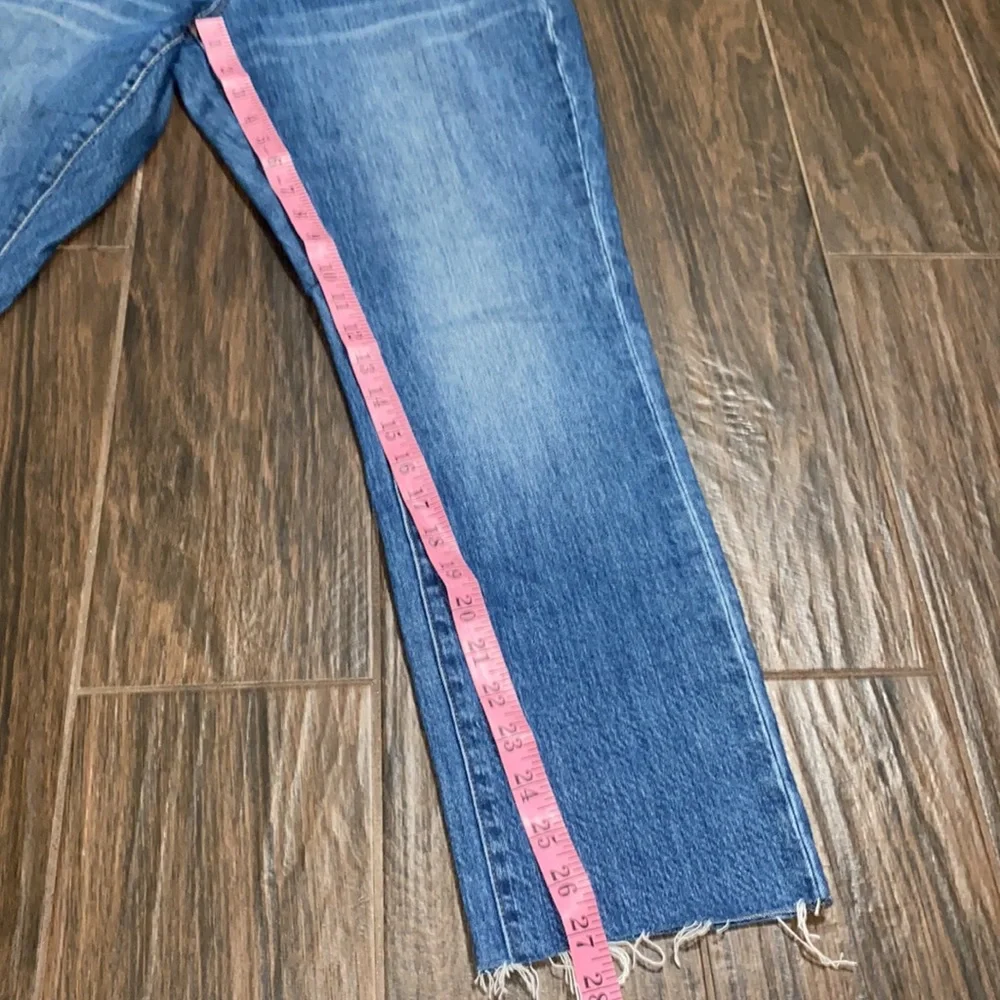 COPY - Madewell light medium wash slim boy jean unfinished hem